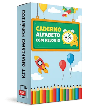 Caderno Alfabeto com Relógio
