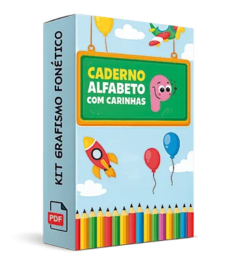 Caderno Alfabeto com Carinhas